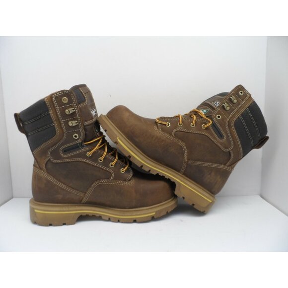 DAKOTA Mens 8'' 517 Quad Comfort Steel Toe Composite Plate Work Boot Brown 11W - Picture 6 of 8